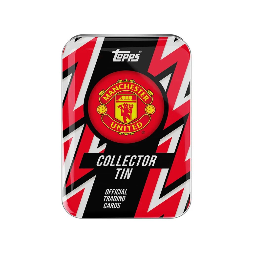 Topps 2025-26 Manchester United Collector's Tin Set (35 Cards) (Tin - Front)