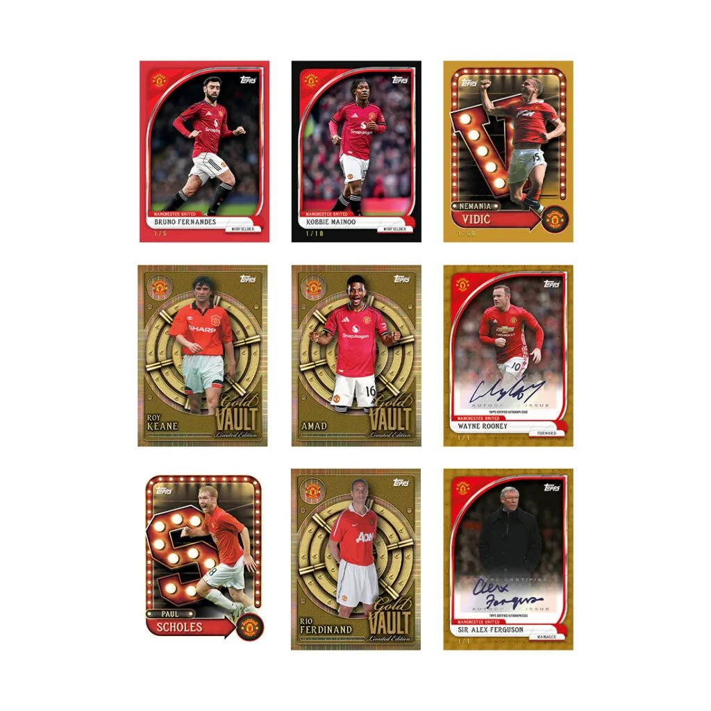 Topps 2025-26 Manchester United Collector's Tin Set (35 Cards) (Cards)