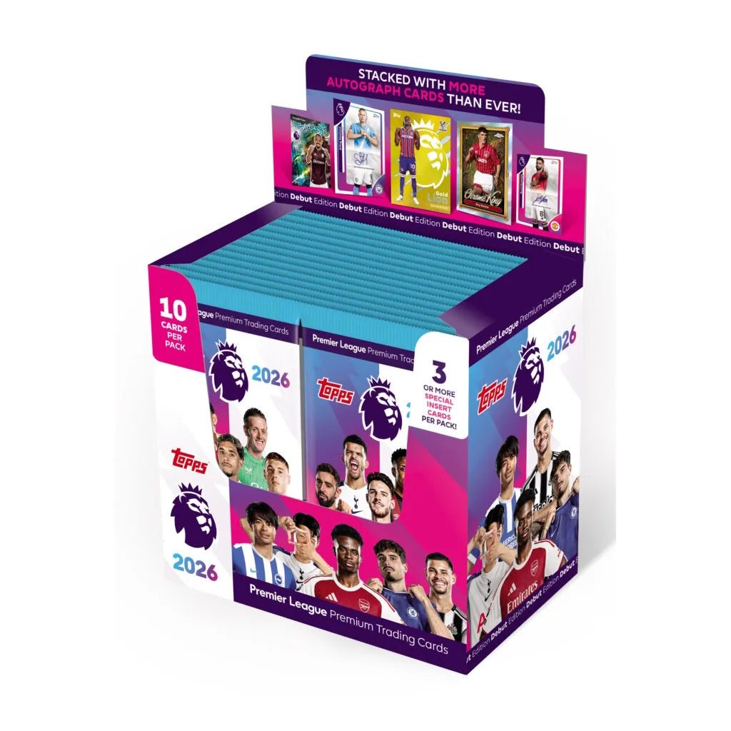 Topps 2025-26 Premier League Debut Edition Cards BOX (28 Packs Each) (Box)