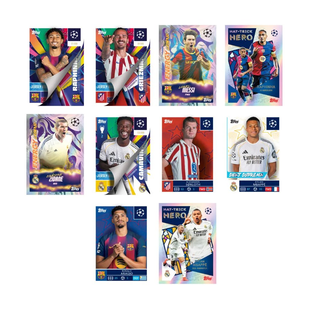 Topps 2025-26 UEFA Champions League Stickers PACK (6 Stickers Each)