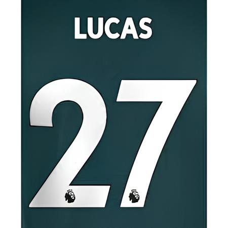 Tottenham 2019/22 Away Lucas #27 Jersey Name Set