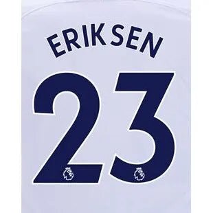 Tottenham 2019/22 Home Eriksen #23 Jersey Name Set