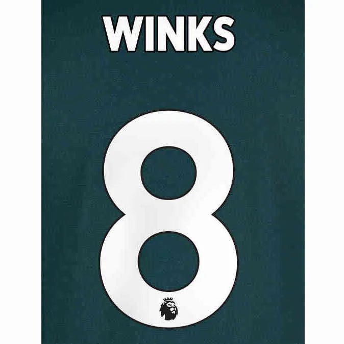 Tottenham 2020/21 Away Winks #8 Jersey Name Set