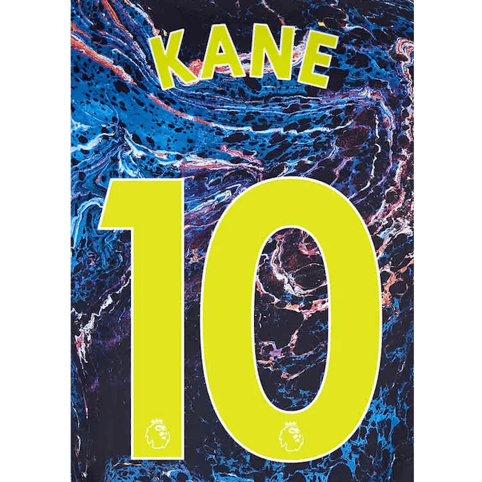 Tottenham 2021/22 Away Kane #10 Jersey Name Set (Main)