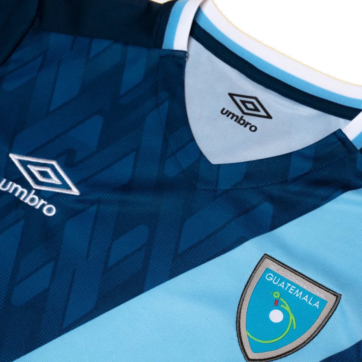 Umbro 2021-22 Guatemala Away Jersey - Navy-Sky Blue (Detail 1)