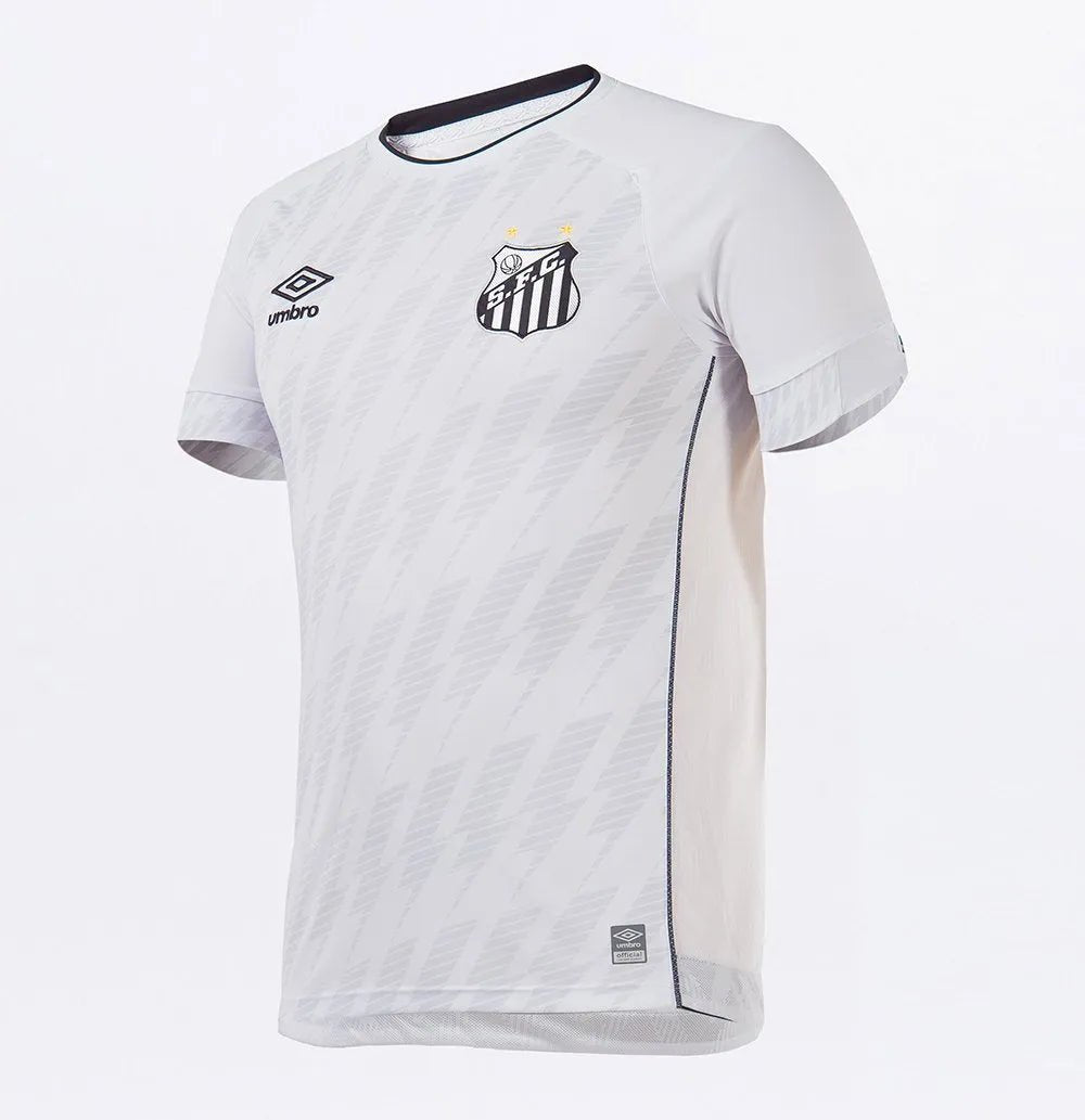 Umbro 2021-22 Santos Home Jersey - White (Diagonal)
