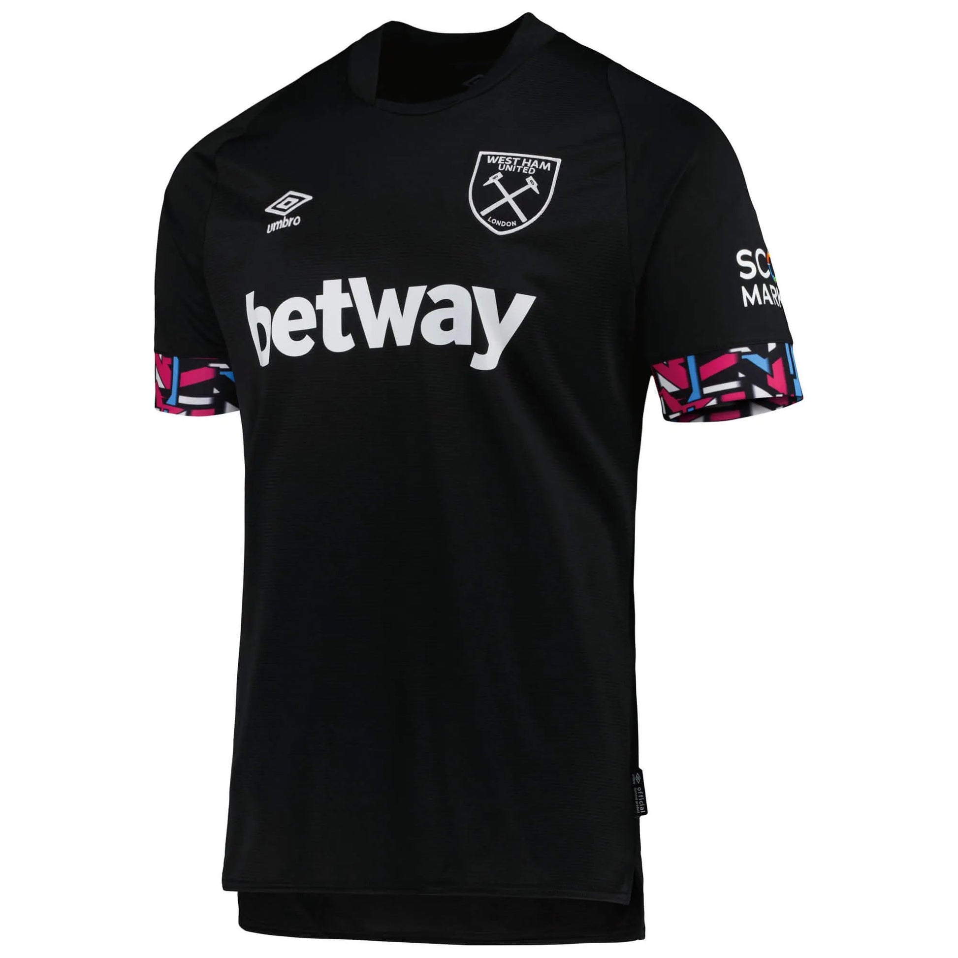 Umbro 2022-23 West Ham Away Jersey - Black (Front)