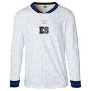 Umbro 2023-24 El Salvador Away Long-Sleeve Jersey - White (Front)