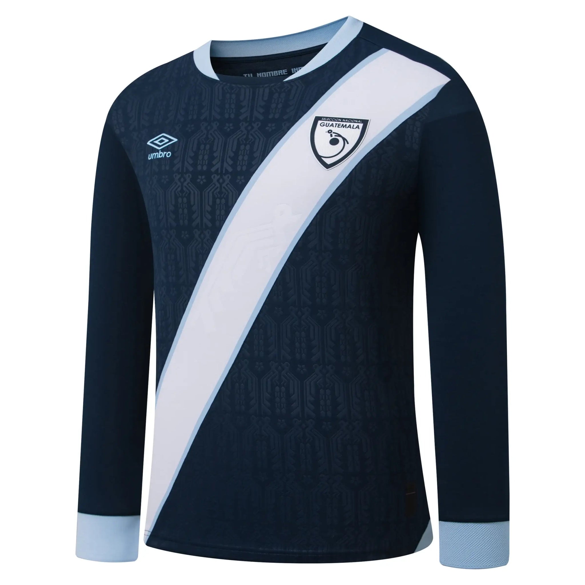 Umbro 2025-2026 Guatemala Men's Away Long-Sleeve Soccer Jersey (Front)