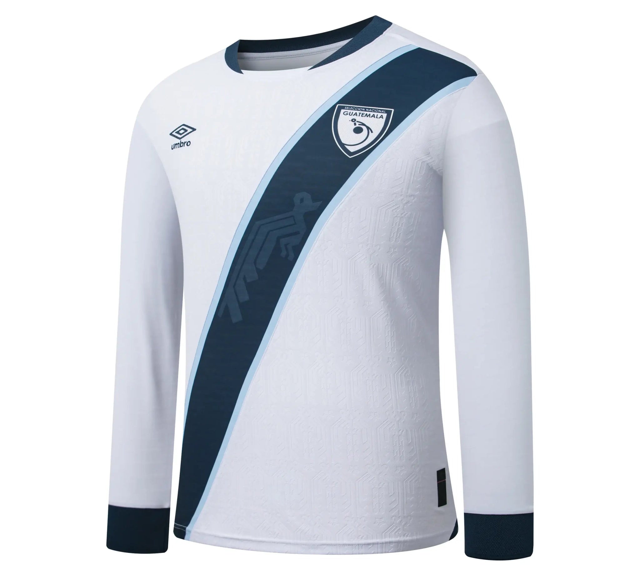 Umbro 2025-2026 Guatemala Men's Home Long-Sleeve Soccer Jersey (Front)