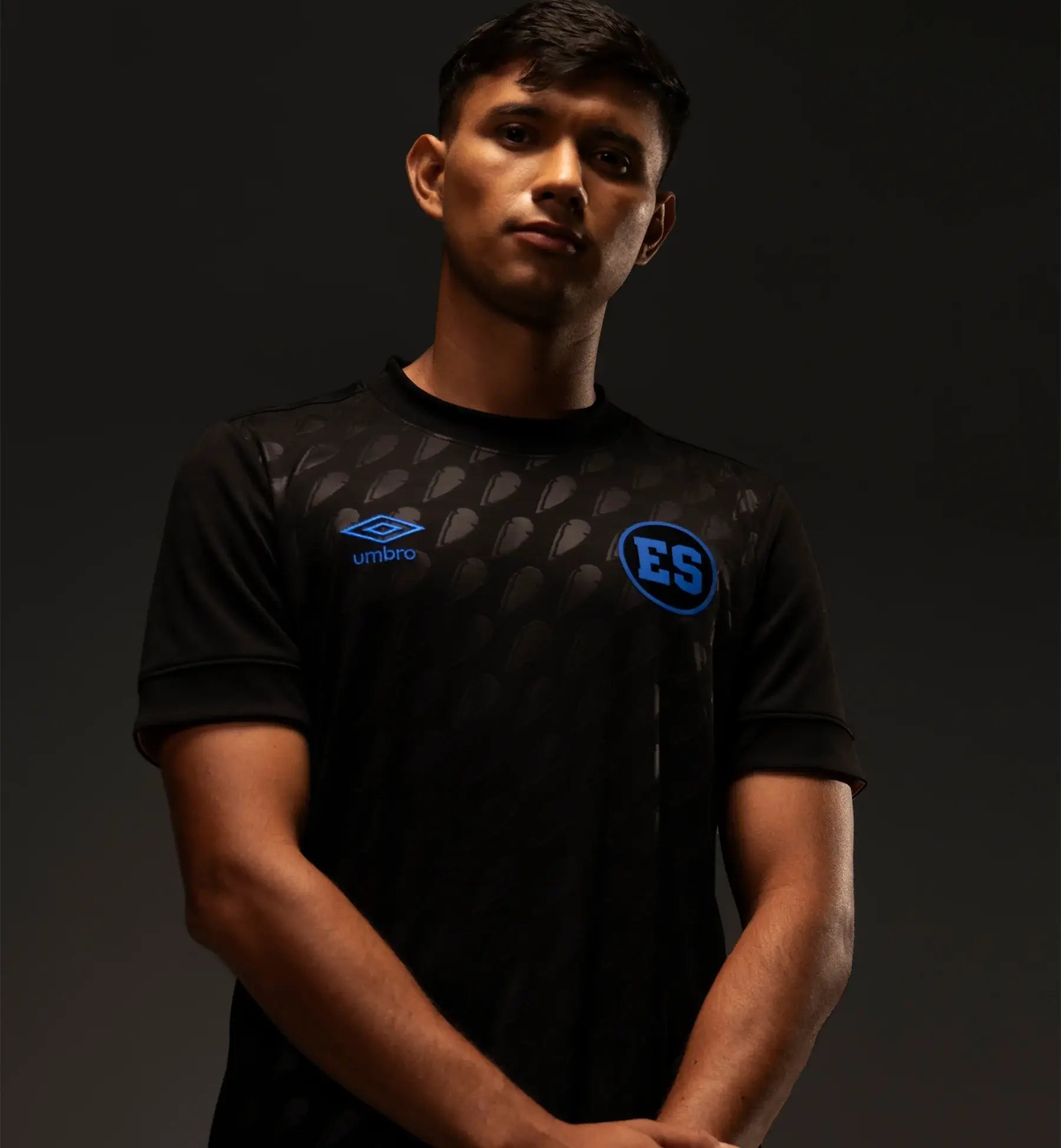 Umbro 2025-26 El Salvador Youth Stadium Third Soccer Jersey (Model - Front 1)