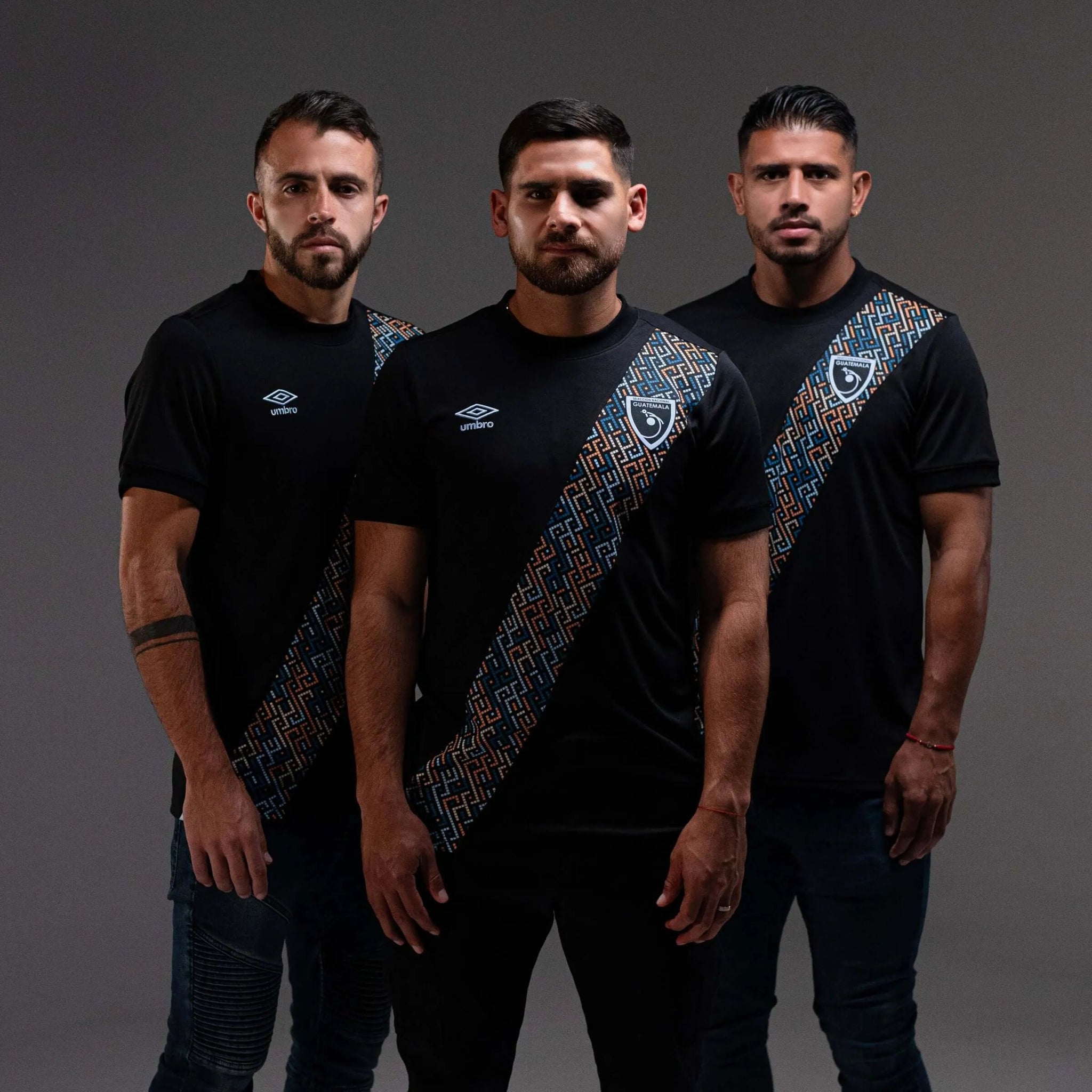 Umbro 2025-26 Guatemala Men's Stadium Third Soccer Jersey (Models - Front)