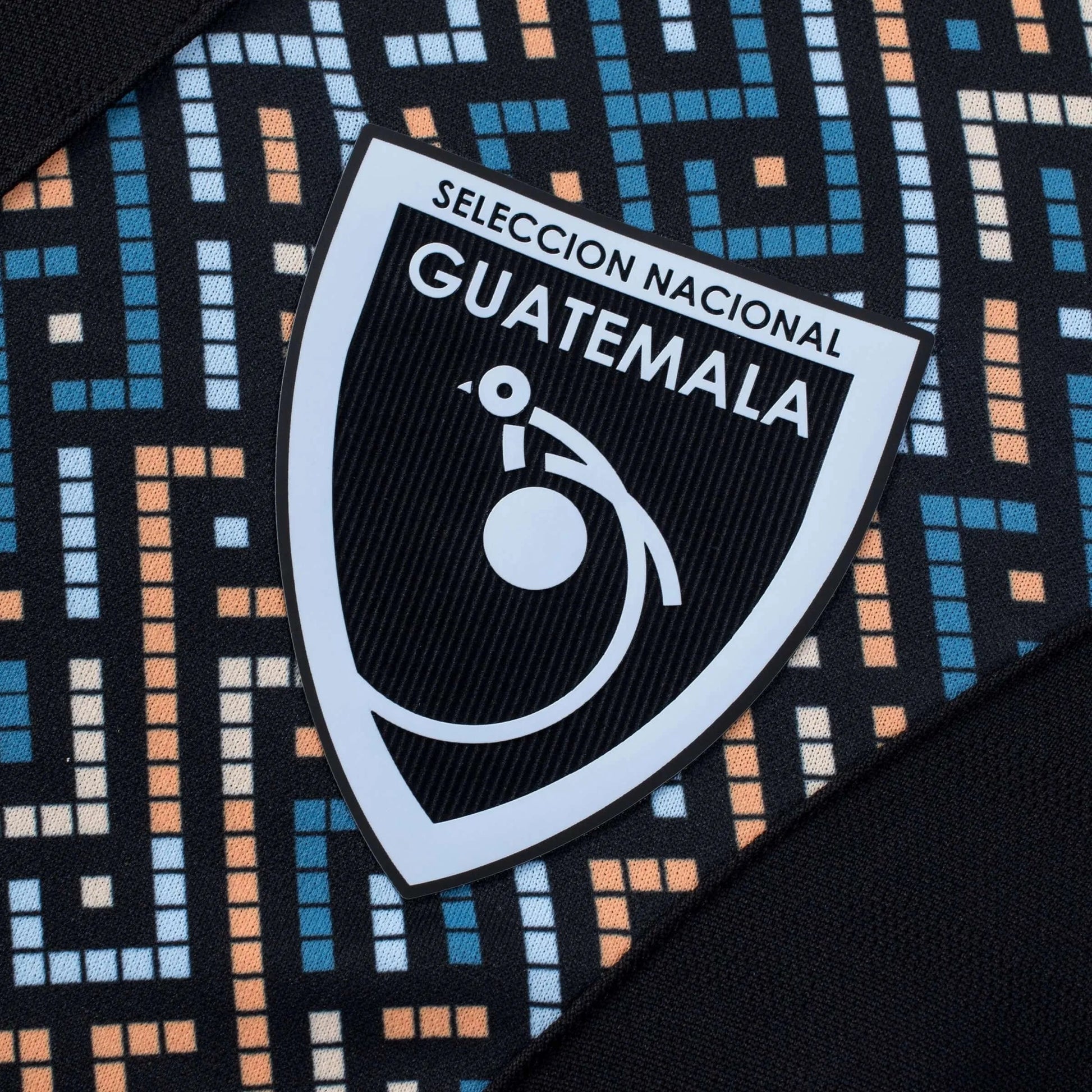 Umbro 2025-26 Guatemala Women's Stadium Third Soccer Jersey Black (Detail 1)