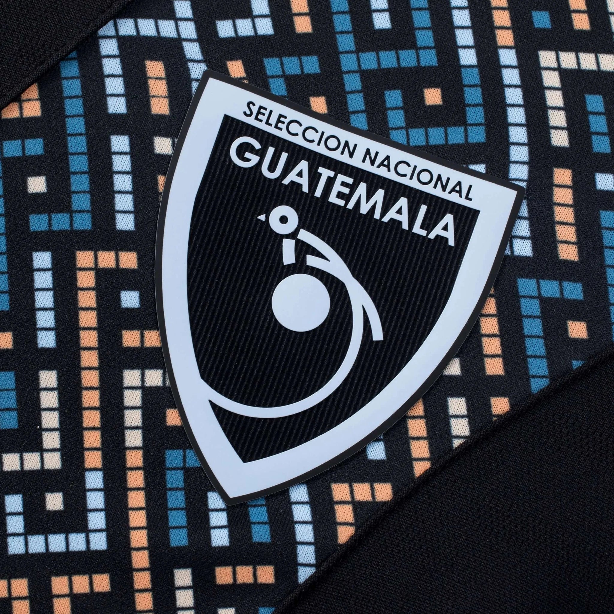 Umbro 2025-26 Guatemala Women's Stadium Third Soccer Jersey Black (Detail 1)