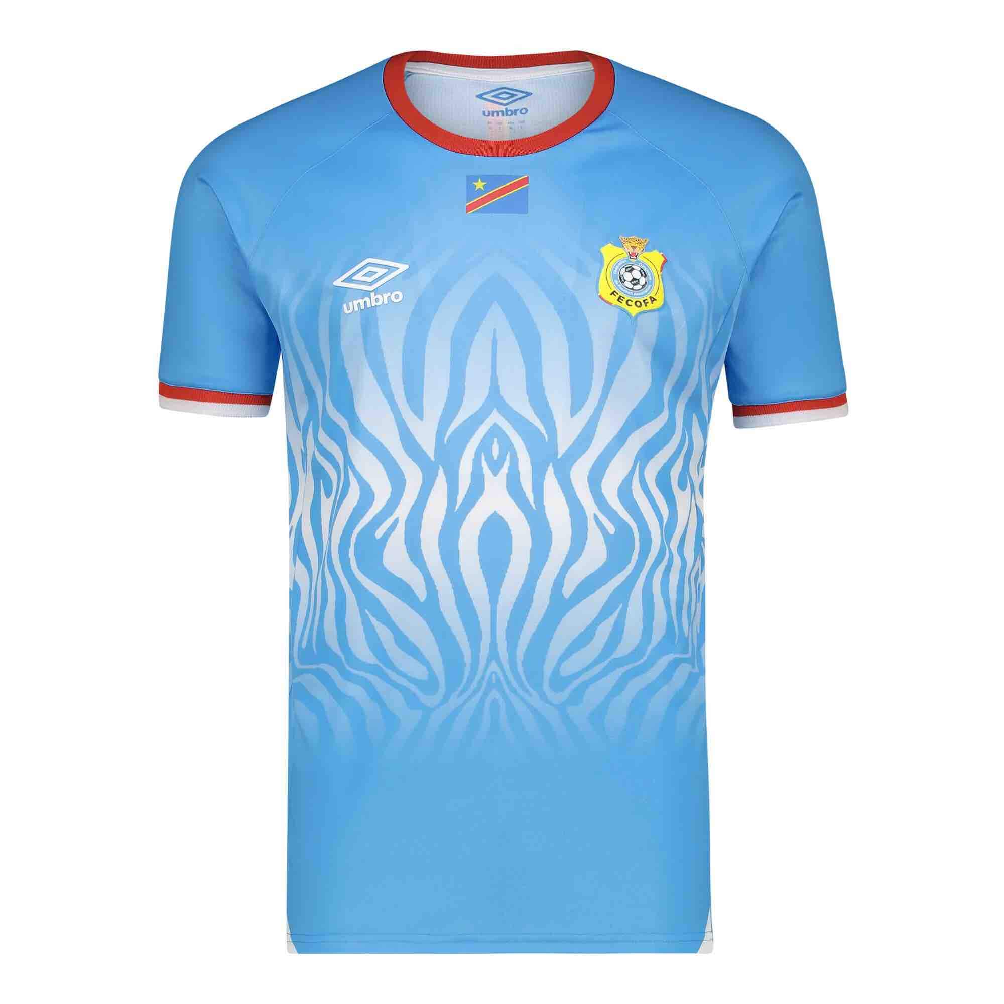 Umbro 2026 DR Congo Men's Authentic Home Soccer Jersey (Front)