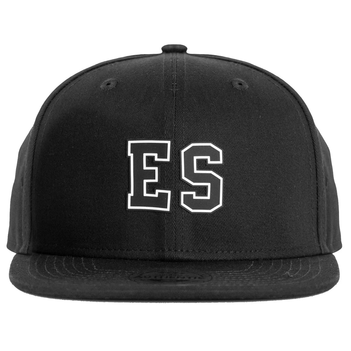 Umbro El Salvador Flat Snapback Hat - Black-White (Front)