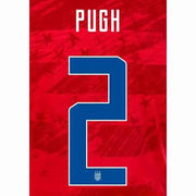 USA 2019/20 Away Women's Pugh #2 Jersey Name Set