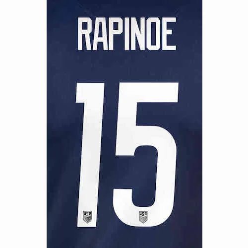USA 2020/21 Away Women's Rapinoe #15 Jersey Name Sets