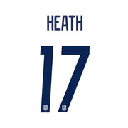 USA 2020/21 Home Women Heath #17 Jersey Name Set