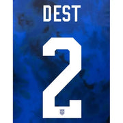 USA 2022-24 Away Dest #2 Jersey Name Set