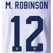 USA 2024 25 Home M. Robinson #12 Jersey Name Set (Back)