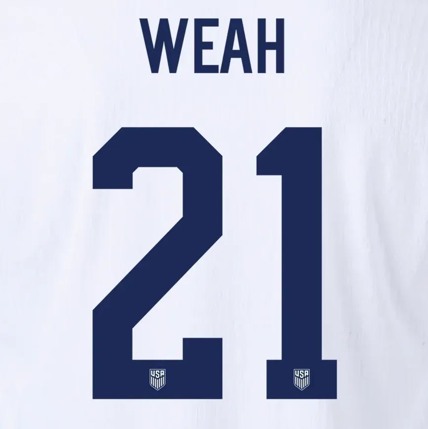 USA 2024/25 Home Weah #21 Youth Jersey Name Set