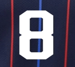 USA 2025 Away A. MCKENNIE #8 Official Name Set (Front)
