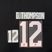 USA 2025 Away Women's G. THOMSON #12 Jersey Name Set 8"