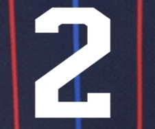 USA 2025 Away Women's Rodman #2 Jersey Name Set 8" (Front)