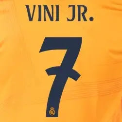 Real Madrid 2024/25 Away VINI JR #7 Official Name Set