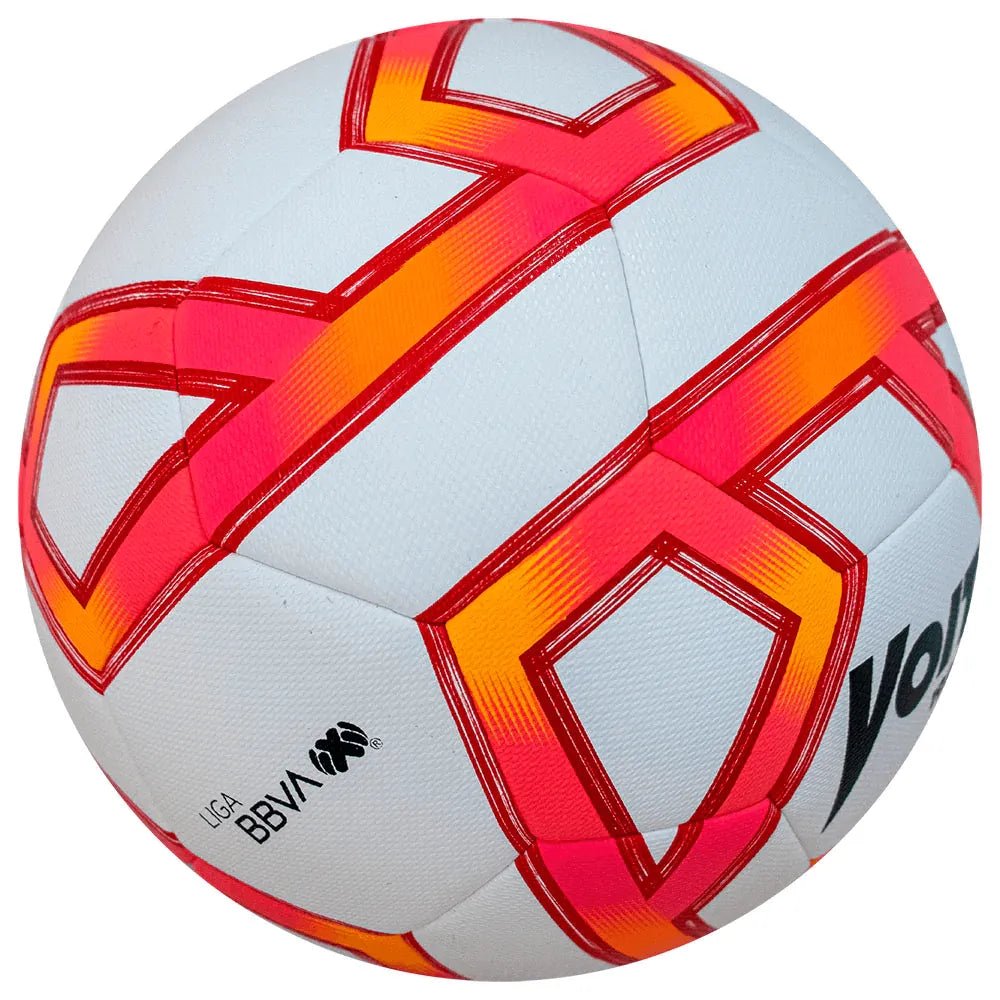 Voit Liga MX Apertura 2022 HYB Replica Ball - White-Tracer Red (Side 2)