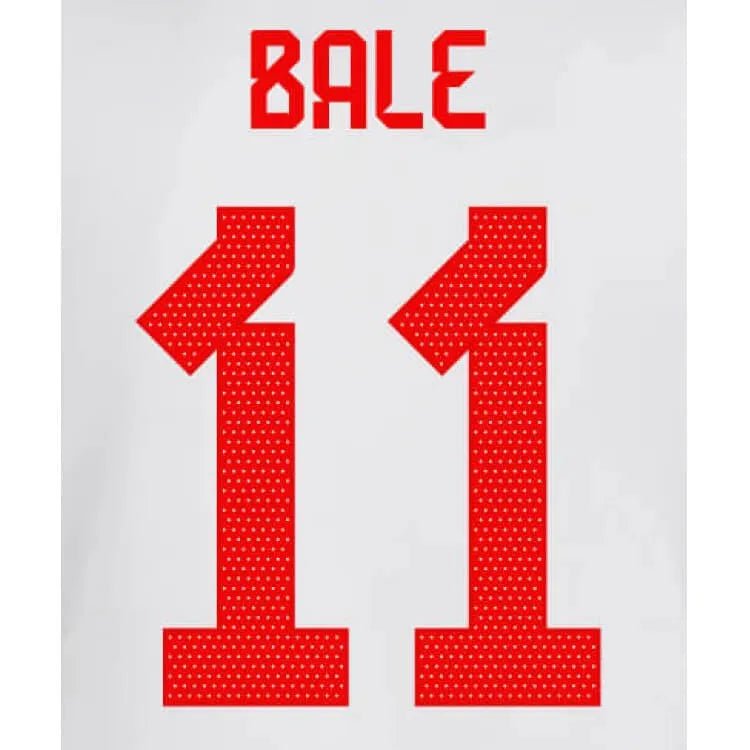 Wales 2022-23 Away Bale #11 Jersey Name Set (Back)