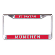 Wincraft Bayern Munich License Plate Frame - Chrome-Red (Front)