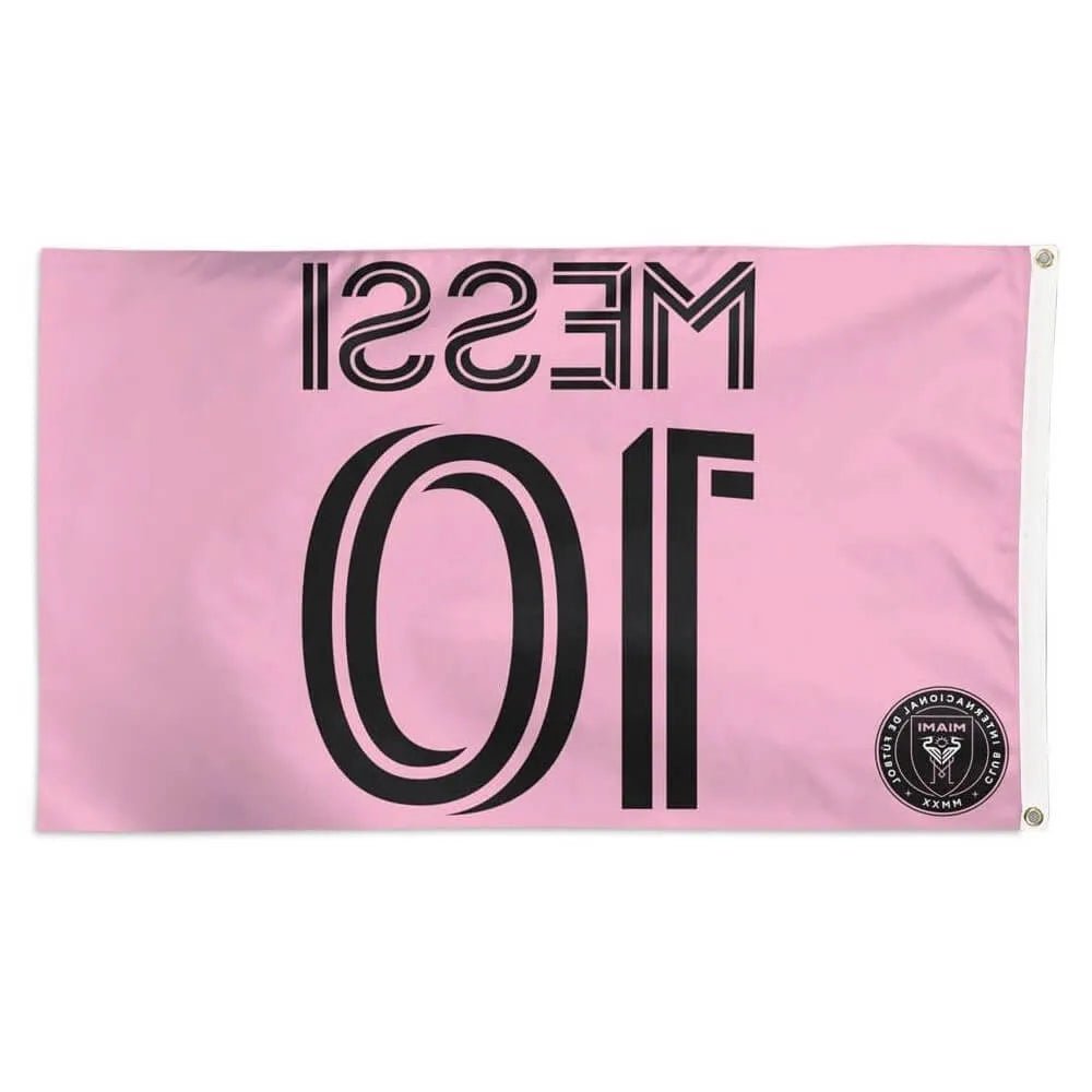 Wincraft Inter Miami Messi 10 Deluxe Flag (3'x5') (Back)