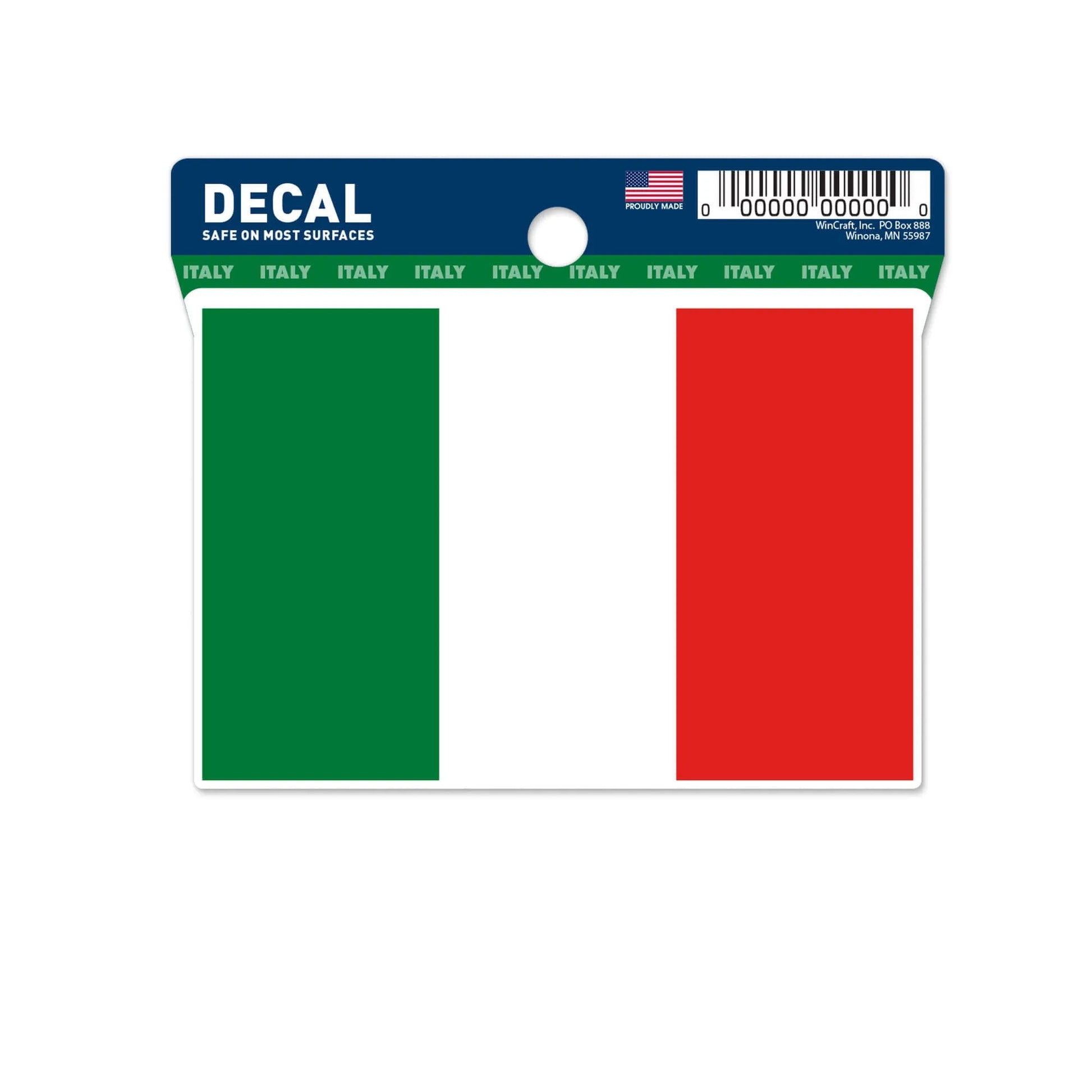 Wincraft Italy Flag Decal (3"x4") (Front)