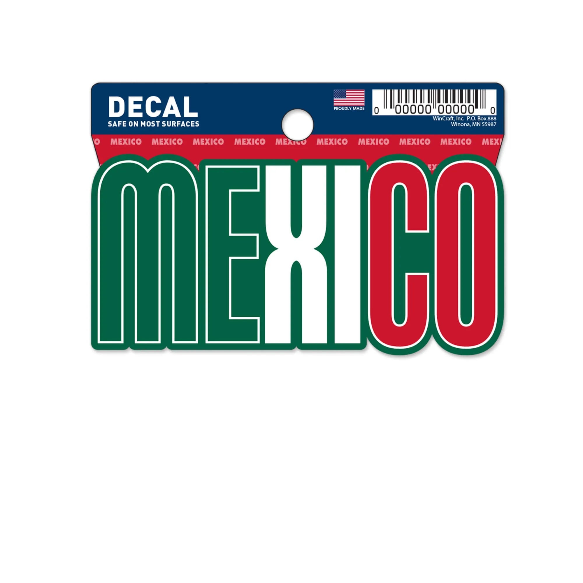 Wincraft Mexico CLRS Decal (3"x4") (Front)