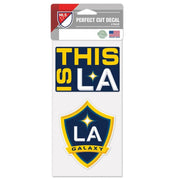 Wincraft MLS LA Galaxy 4x8 Perfect Cut Decal (2 Pack) (Front)