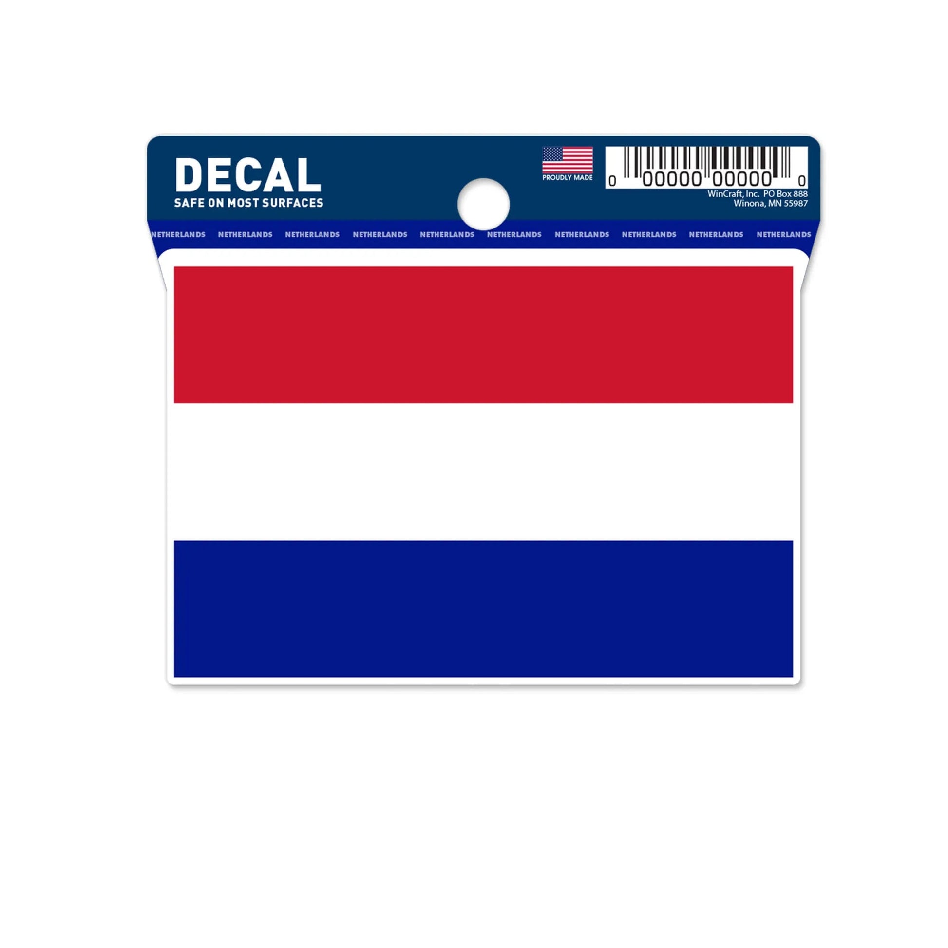 Wincraft Netherlands Flag Decal (3"x4") (Front)