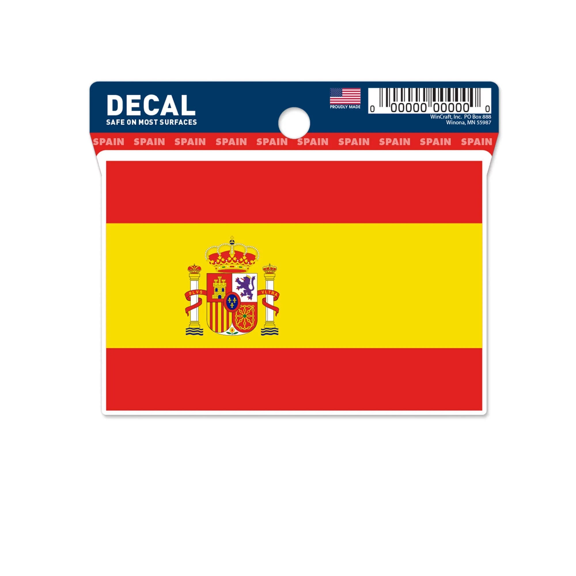 Wincraft Spain Flag Decal (3"x4") (Front)