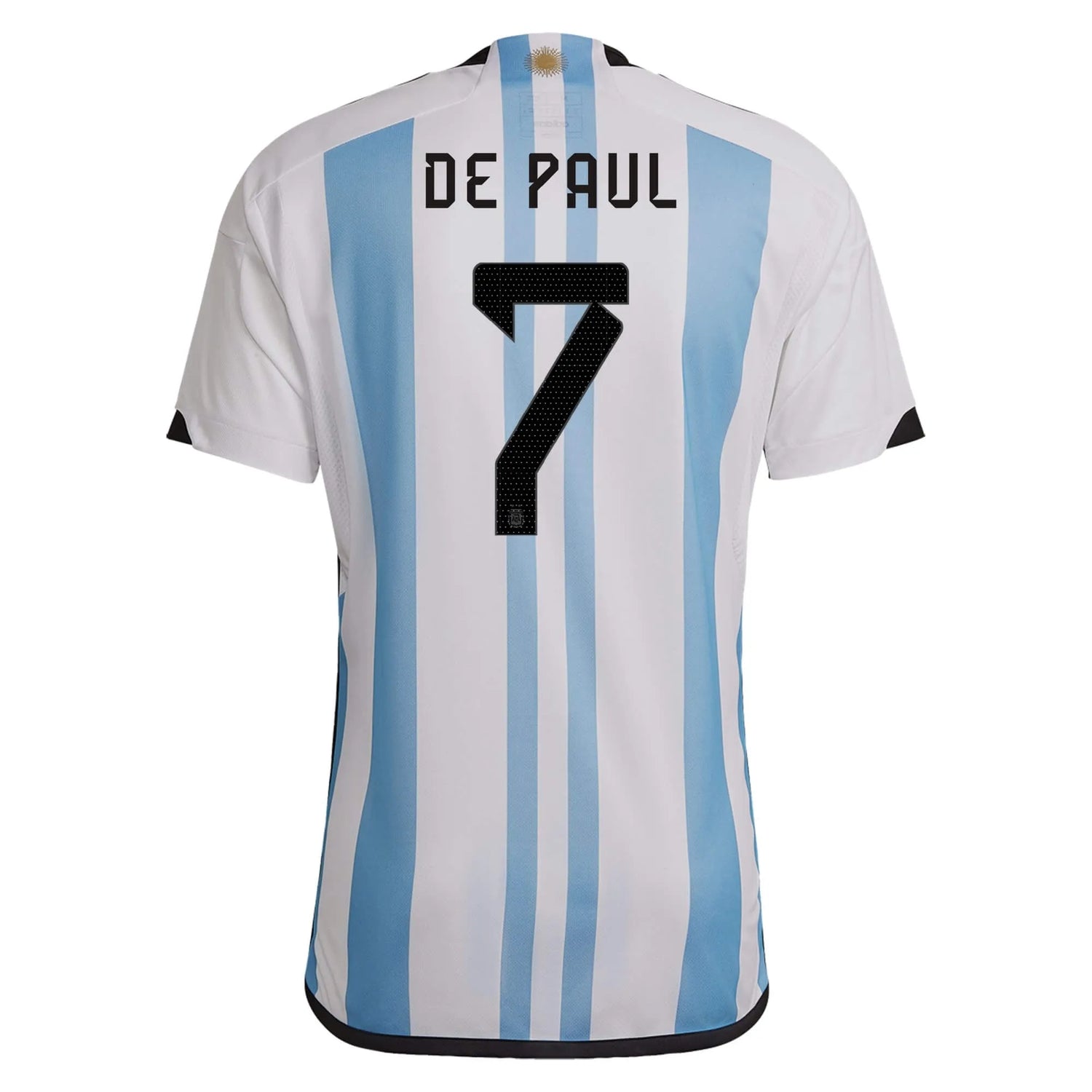 adidas 2022-23 Argentina Youth Home Jersey - White-Light Blue