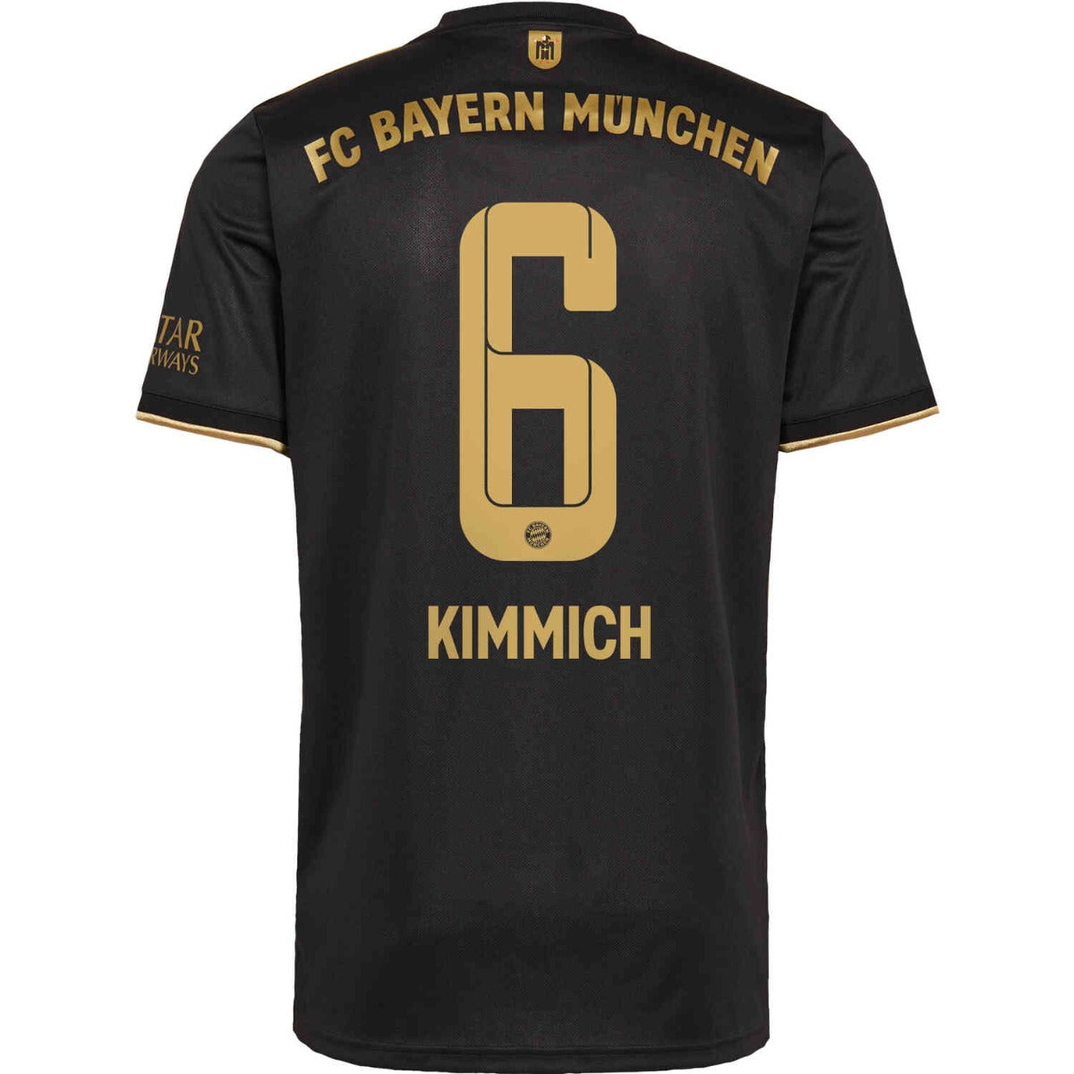 Adidas 2021-22 Bayern Munchen Authentic Away Jersey - Black-Gold