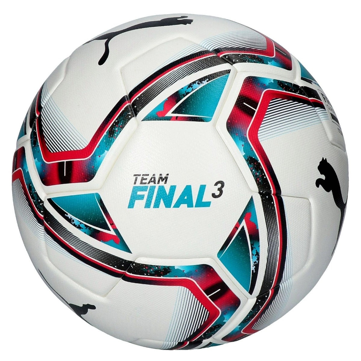 Puma Team Final 21.3 Fifa Quality Ball - White-Pink-Blue (Front)