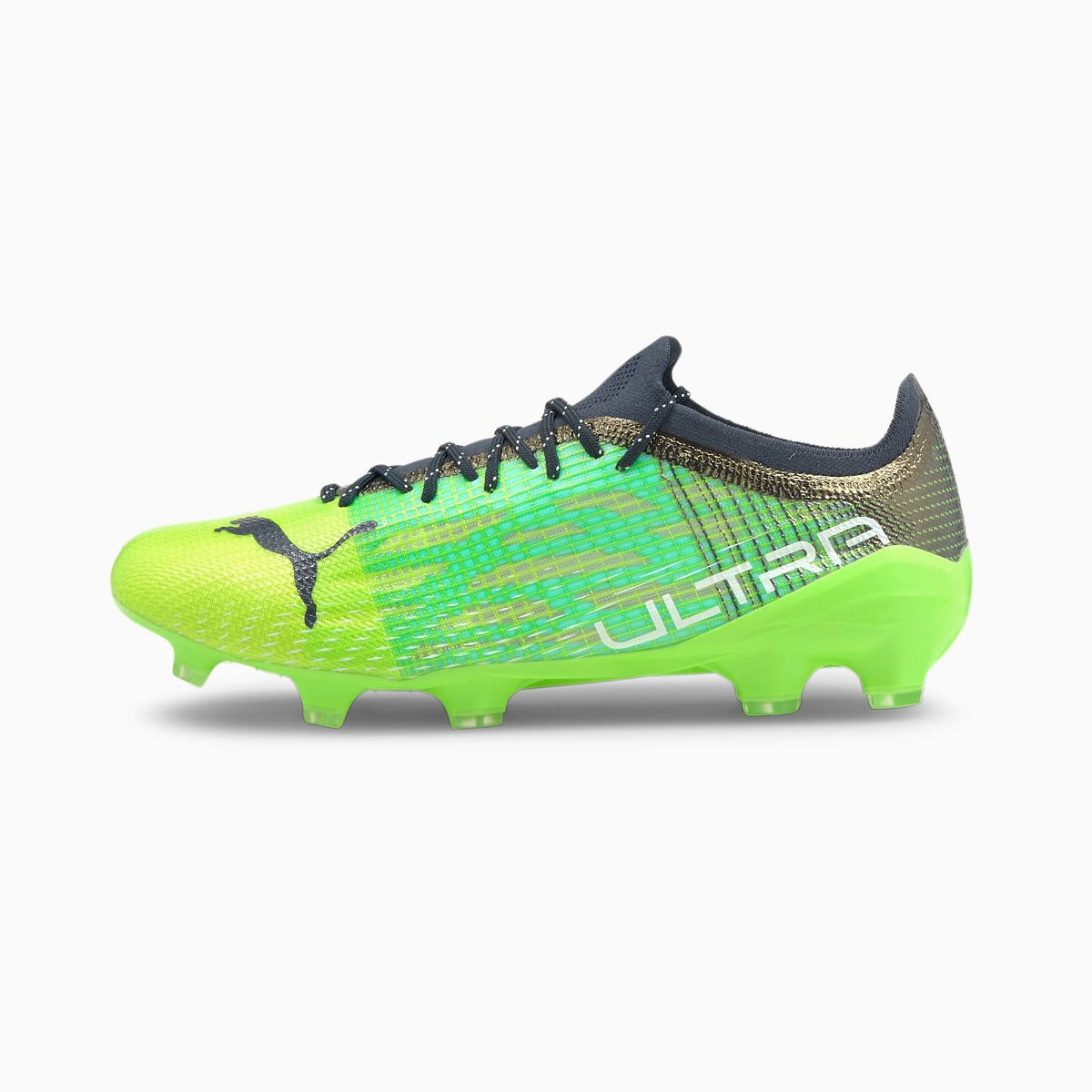 Puma Ultra 1.3 FG-AG - Green Glare-Aqua (Side 1)