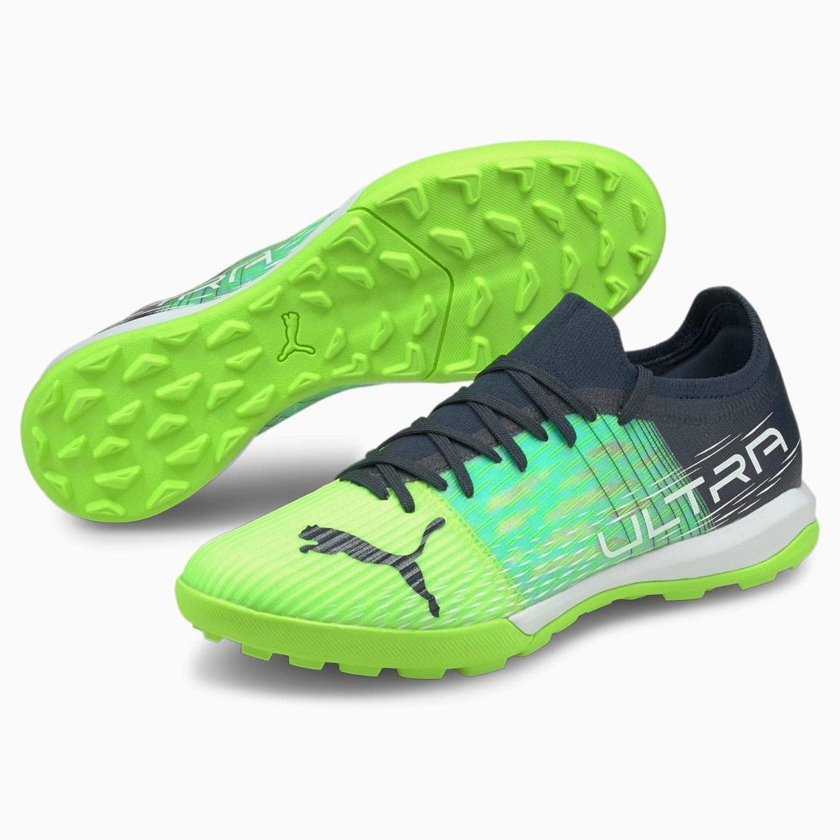 Puma Ultra 3.3 Turf - Green Glare-Aqua (Pair)