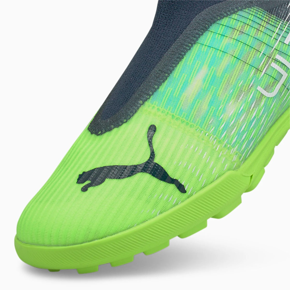 Puma JR Ultra 3.3 Turf - Green Glare-Aqua (Detail 1)