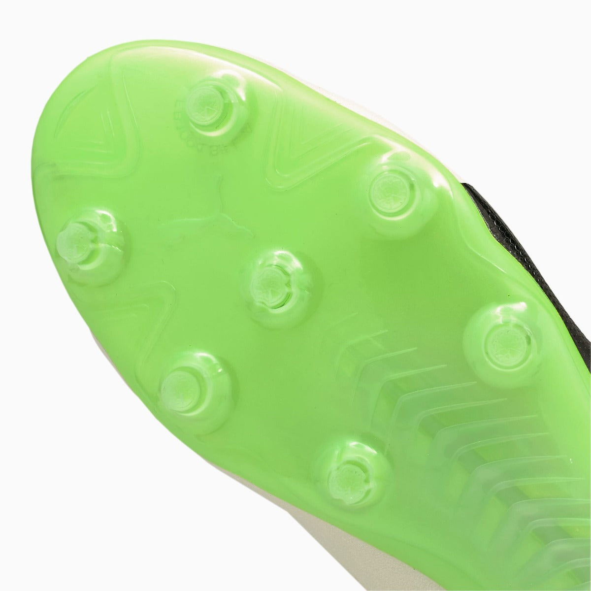 Puma King Platinum 21 Vegan FG-AG - Ivory Glow-Black-Green Glare (Detail 2)