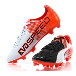 Puma JR evoSpeed 1.5 Tricks FG Black-White-Red