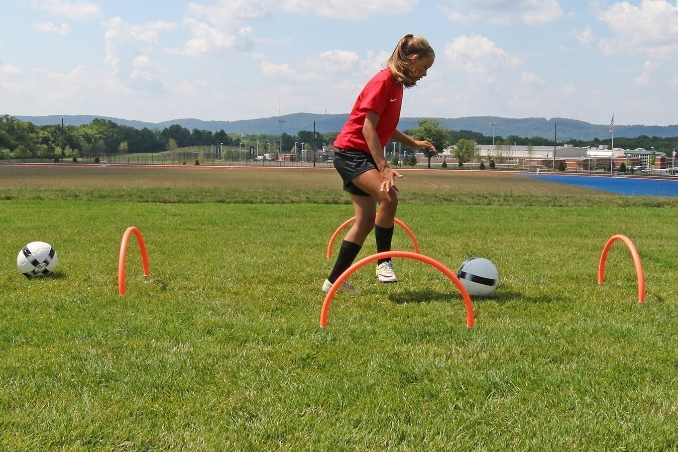Kwik Goal 25" Training Arches - Hi-Vis Orange (4/Set)