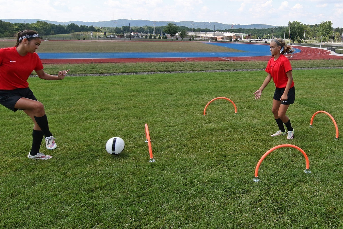 Kwik Goal 25" Training Arches - Hi-Vis Orange (4/Set)