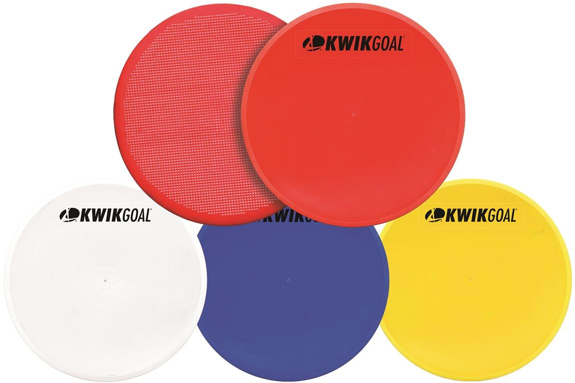 Kwik Goal Flat Round Markers - Pack of 10